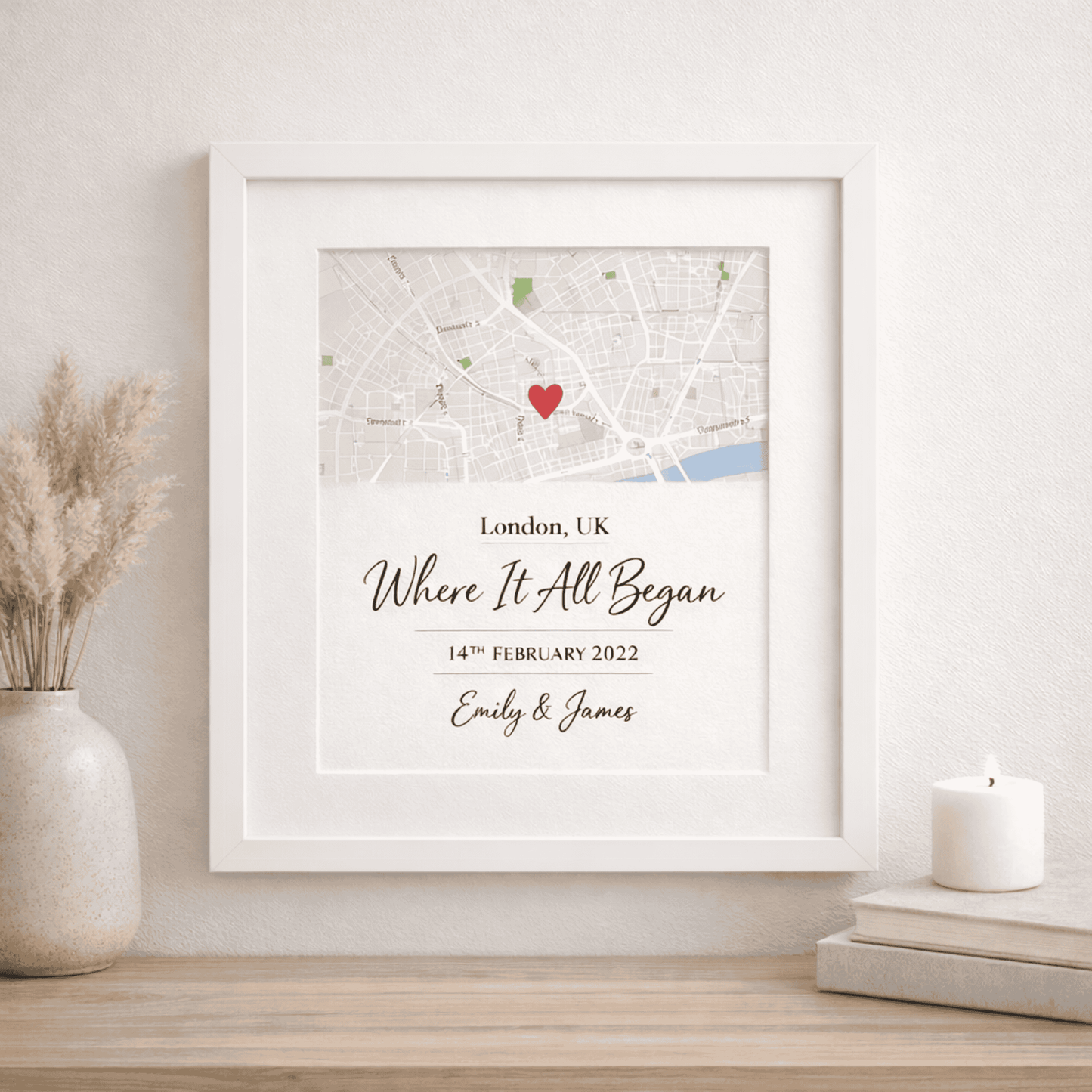 Where It All Began – Personalised Location Print