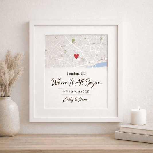 Where It All Began – Personalised Location Print