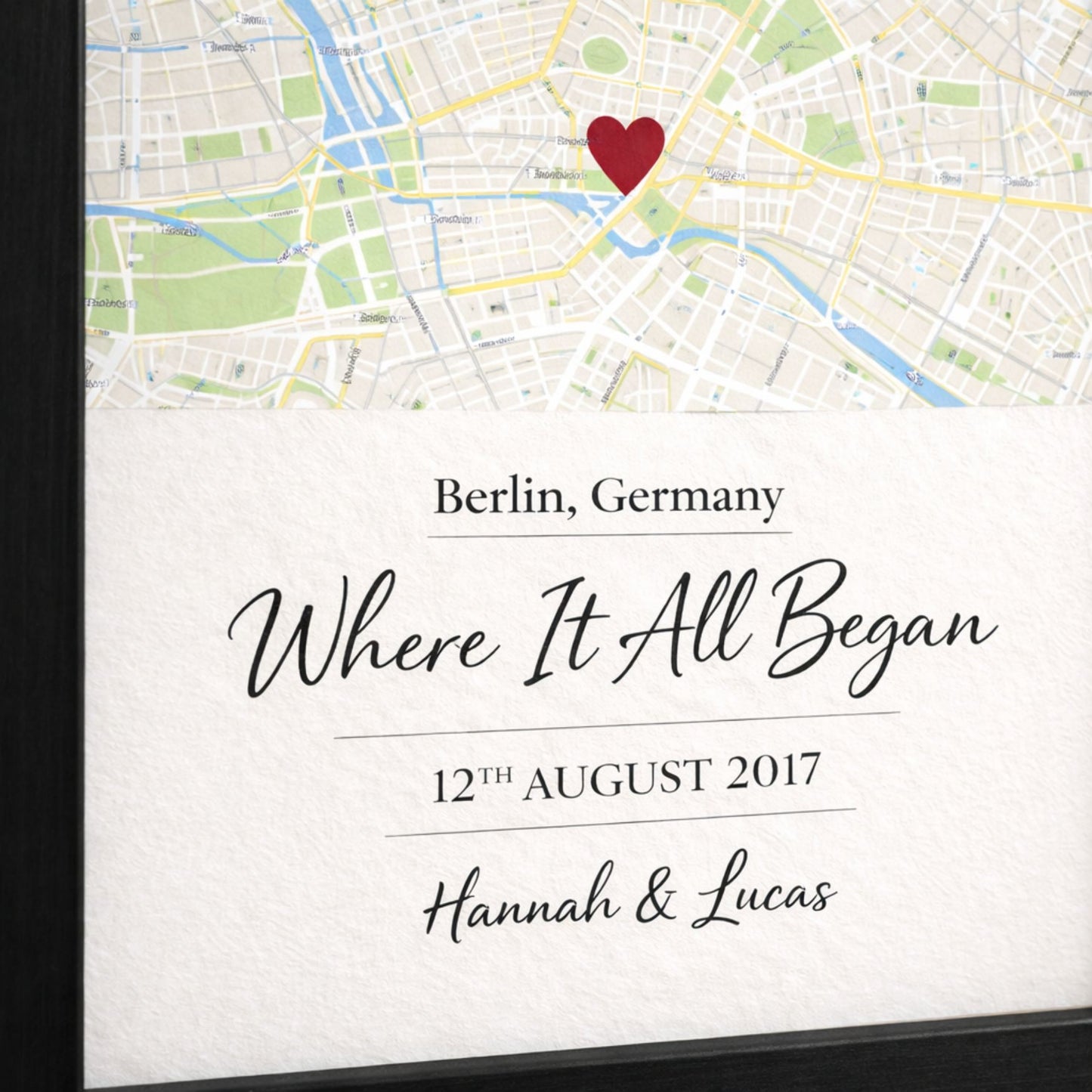 Where It All Began – Personalised Location Print